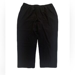 💜 Black Polyester Elastic Waist Pants Size 5XL